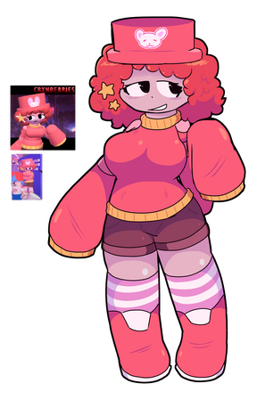 Character from CRXNBERRIES / FNF Blood Moon (i also don't know her name)