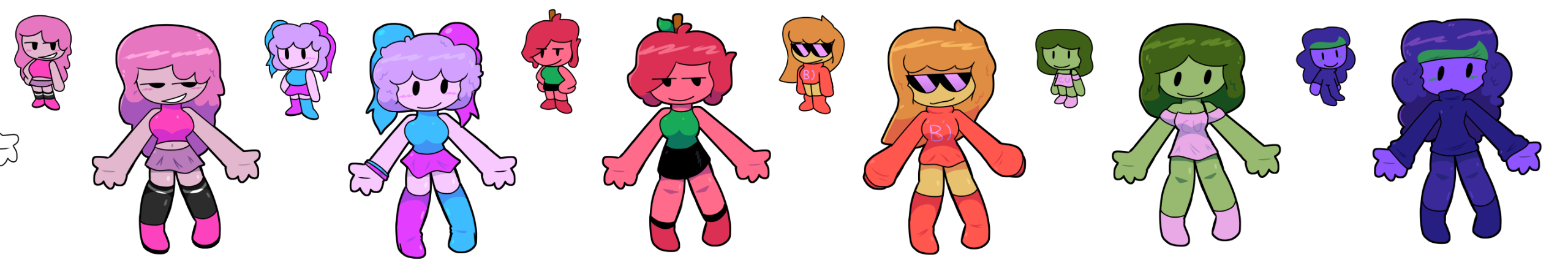 Some of my female OCs